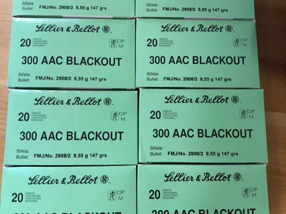 Sellier and Bellot .300 AAC Blackout 147gr    -  OUT OF STOCK