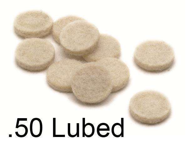 .50 Felt wonder wads Lubed OUT OF STOCK
