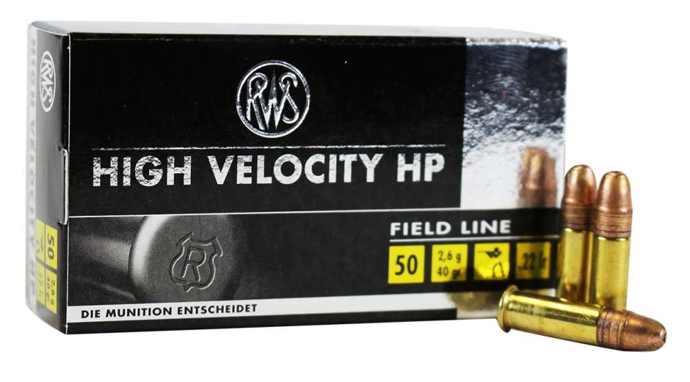 RWS High Velocity HP .22 LR x500 OUT OF STOCK