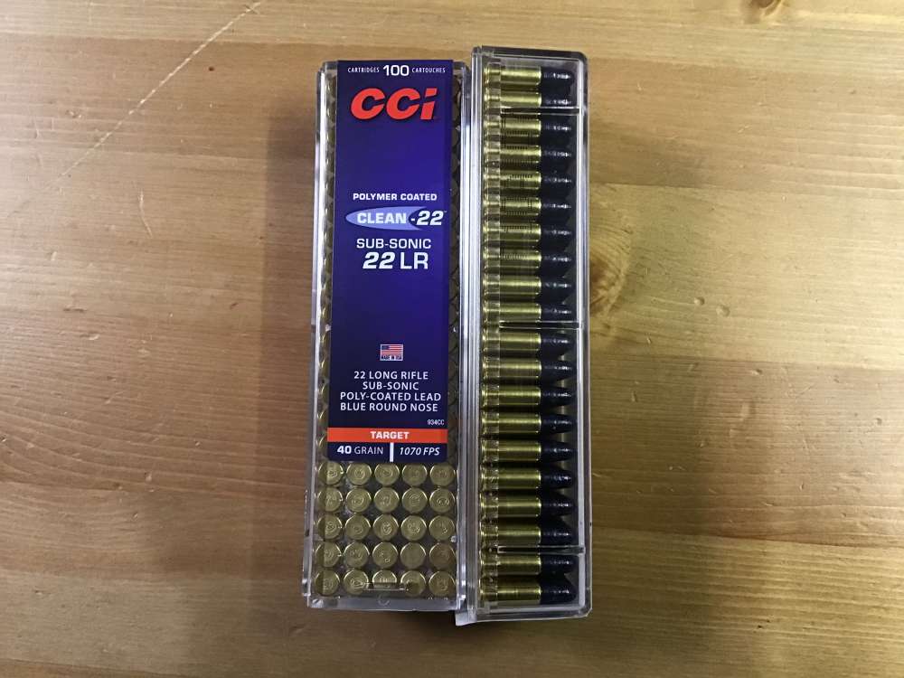 CCI clean Sub-Sonic 22LR x100 - OUT OF STOCK.