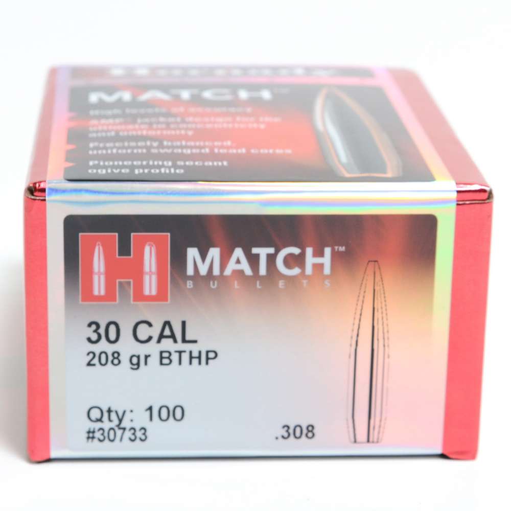 Hornady 30 cal (308) 208gr BTHP match