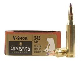 Federal Premium .243 Win 70GR Nosler Ballistic Tip x20 OUT OF STOCK