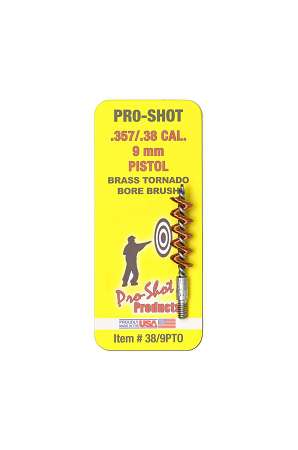 Pro-Shot .38/9mm Pistol Tornado Bore Brush OUT OF STOCK