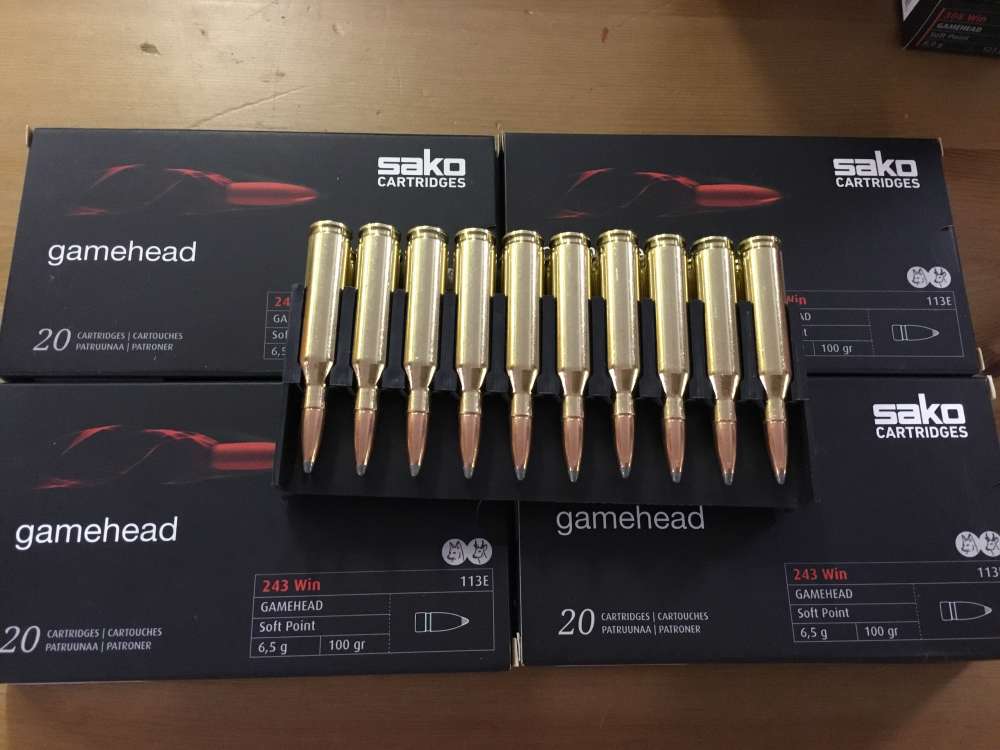 Sako Gamehead .243 100gr Soft Point x20 - OUT OF STOCK