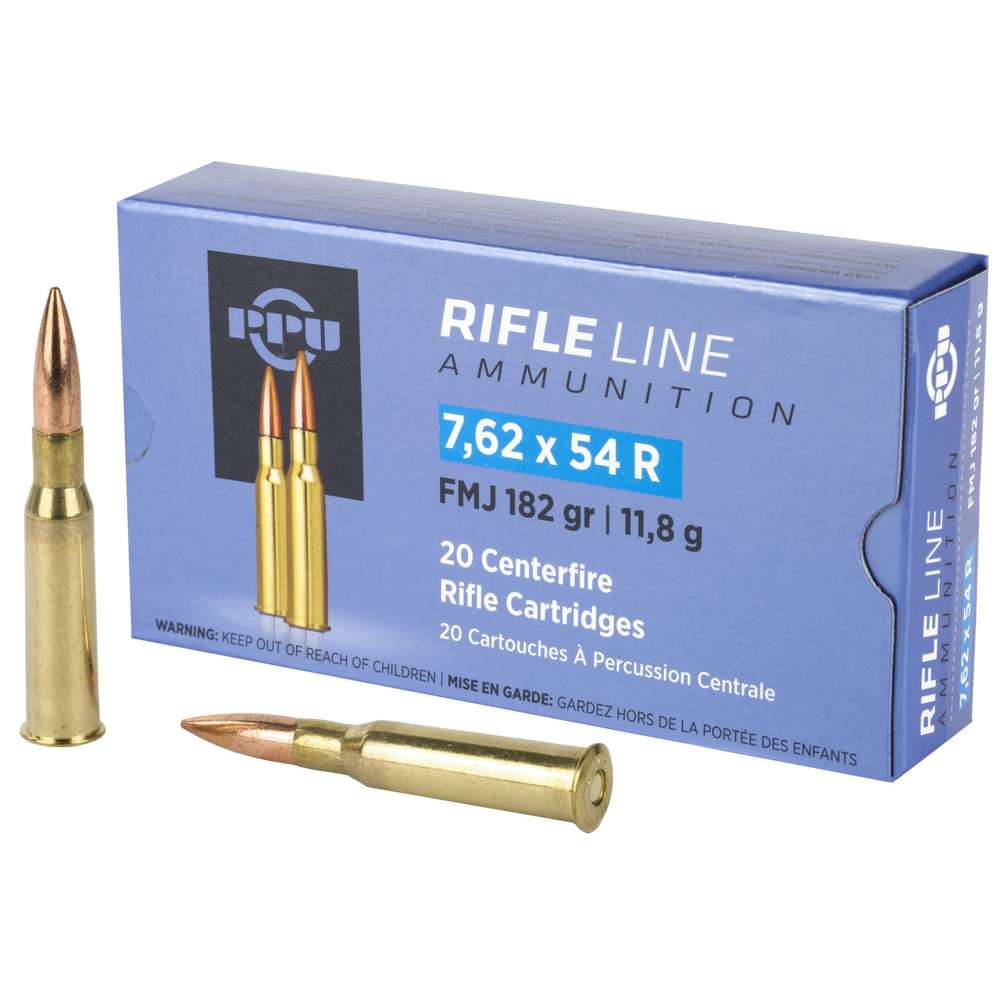 PPU 7.62x54R 182gr FMJ x20 OUT OF STOCK
