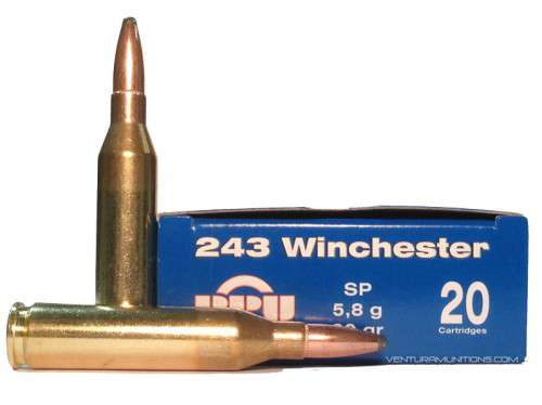 PPU .243 Winchester 90g SP x20  -  OUT OF STOCK