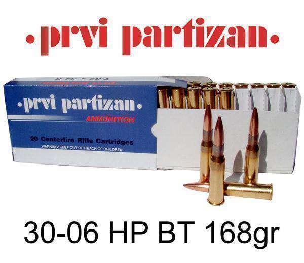 PPU .30-06 168g x20 FMJ BT OUT OF STOCK